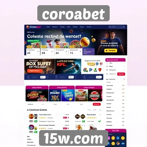 Acessibilidade e design do site Coroabet