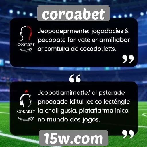Depoimentos de jogadores sobre a experiência na Coroabet
